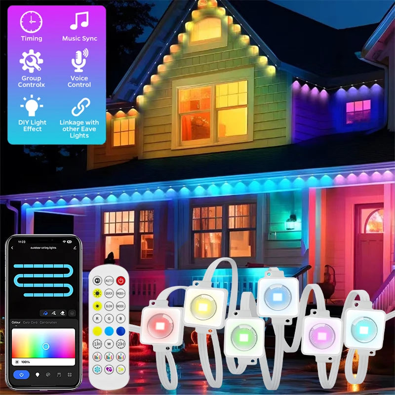 Argo Permanent Outdoor LED Lights Waterproof RGB Lights